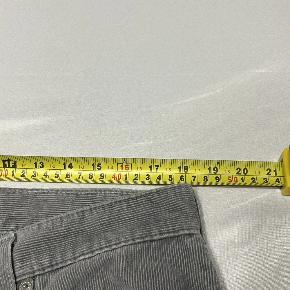 Y2K Levis 559 Relaxed Straight Corduroy Pants Mens 38x30 Gray Baggy Skate Preppy